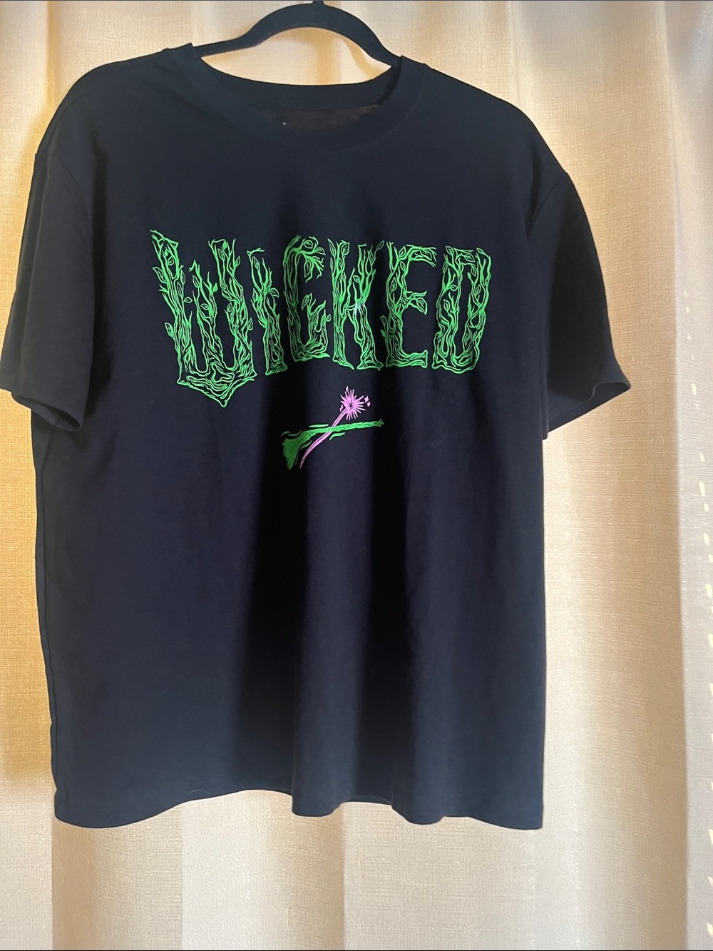 Women’s Wicked Graphic Short-Sleeve Tee — Black with Neon Green & Pink Accent